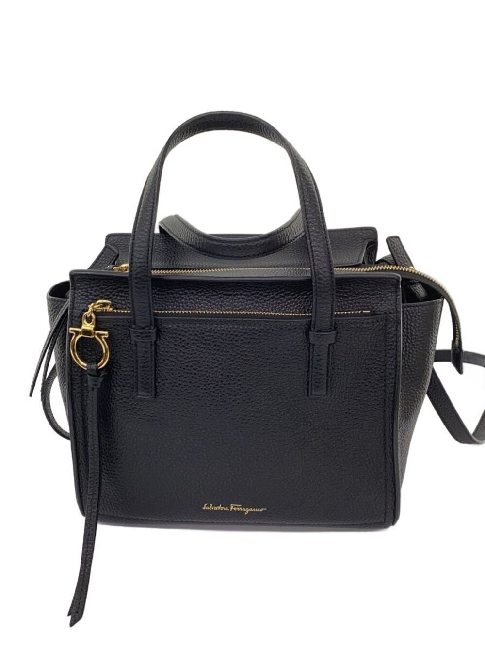 Salvatore Ferragamo Amy Leather Black